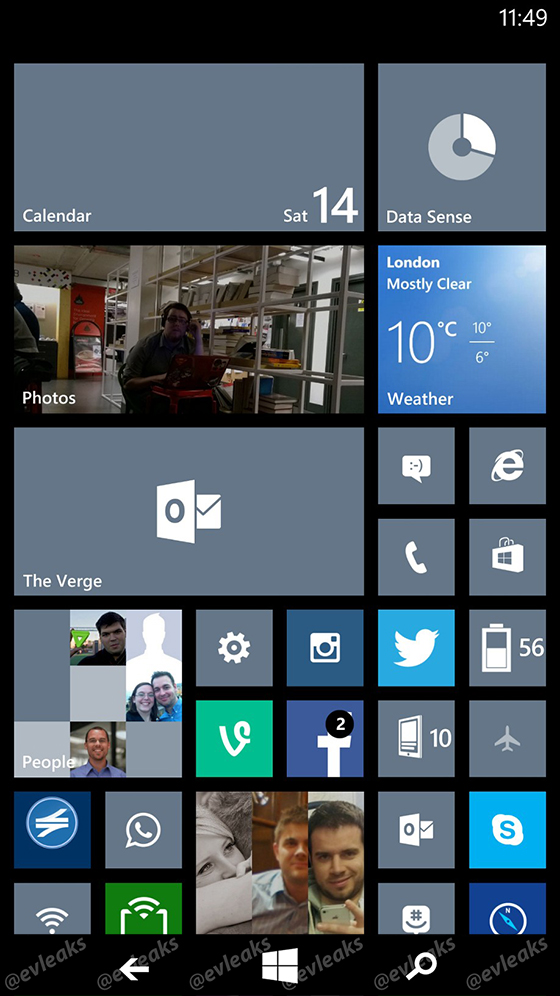 Leaked Windows Phone 8.1 screenshot reveals new onscreen