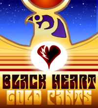 Black Heart Gold Pants