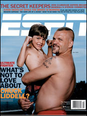 Chuck Liddel on the cover of ESPN magazine
