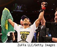 Jose Aldo retains his UFC featherweight title with his win over Chad Mendes at UFC 142.